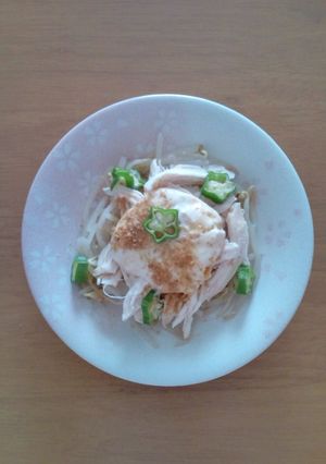 超簡単　しっとり鶏サラダ　棒々鶏風？！-レシピのメイン写真