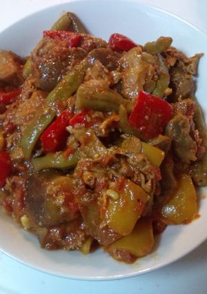 豚肉と夏野菜のトマト煮カレー風味-レシピのメイン写真
