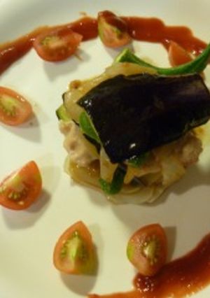 鶏肉夏野菜のミルフィーユ風-レシピのメイン写真