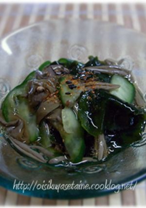 じゅんさいとわかめの酢のもの-レシピのメイン写真