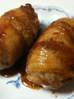 肉巻おにぎり-レシピのメイン写真