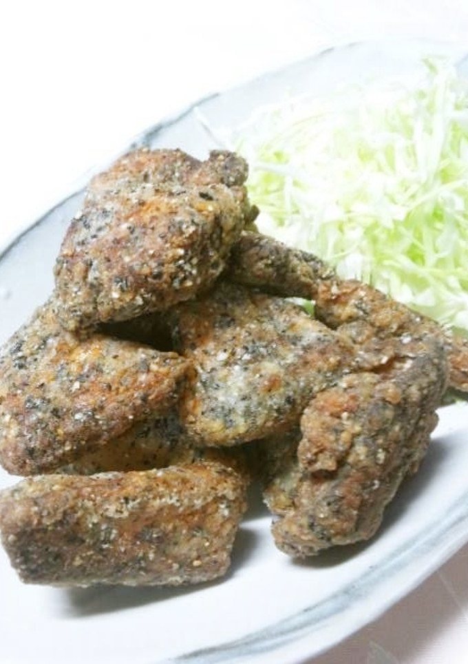 鮭の中華風☆黒ごま唐揚げ-レシピのメイン写真