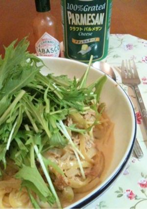 超簡単！ツナと玉ねぎの和風ミルクパスタ☆-レシピのメイン写真