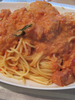エビごろごろトマトクリームスパゲティ-レシピのメイン写真