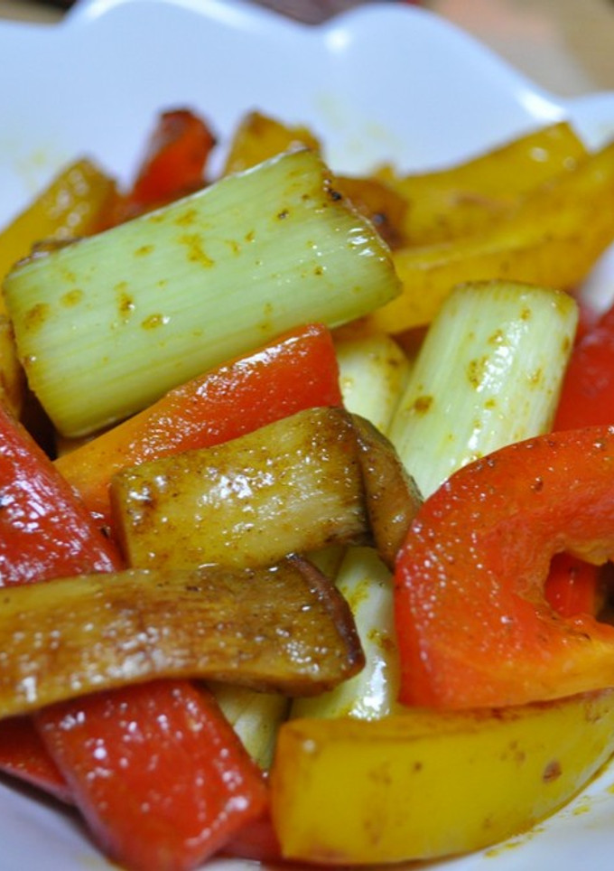 エリンギと彩野菜のカレーバター炒め-レシピのメイン写真