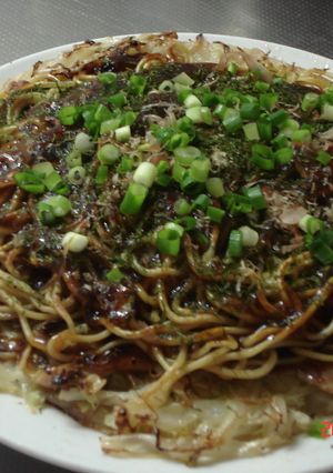 フライパンで作る!!広島風お好み焼き!!-レシピのメイン写真