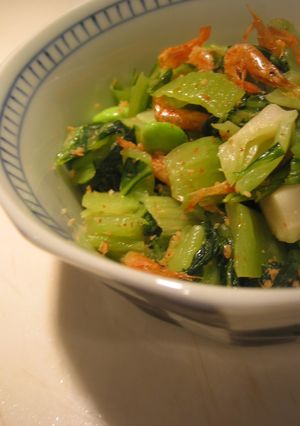 香る♪広島菜と枝豆のラー油和え-レシピのメイン写真