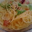 キャベツとポテトのペペロンチーノパスタ