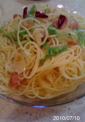 キャベツとポテトのペペロンチーノパスタ-レシピのメイン写真