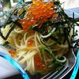 いくらの和風☆冷製パスタ(わさび風味)