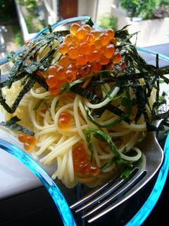 いくらの和風☆冷製パスタ(わさび風味)-レシピのメイン写真