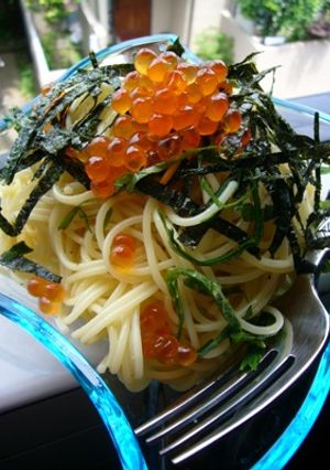 いくらの和風☆冷製パスタ（わさび風味）-レシピのメイン写真