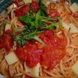 クリームチーズとトマトソースのパスタ♪