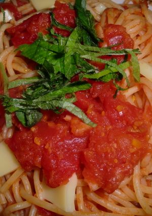 クリームチーズとトマトソースのパスタ♪-レシピのメイン写真