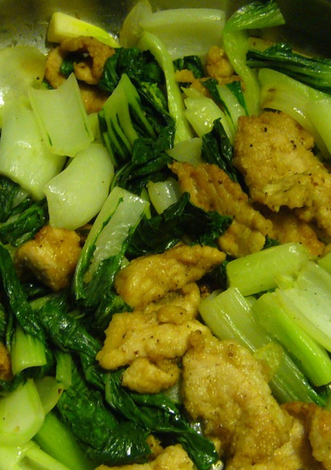 美味しさ閉じ込めろ！豚肉と青梗菜の炒め物-レシピのメイン写真