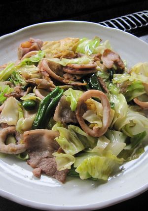 おおっざぱ☆イカ野菜炒め-レシピのメイン写真