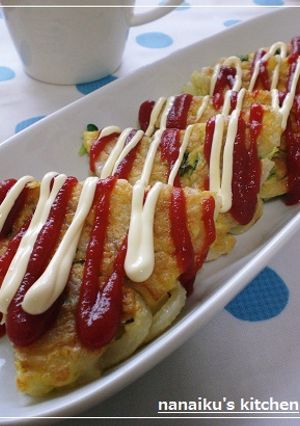 うどんで♡なんちゃって洋風チーズチヂミ-レシピのメイン写真