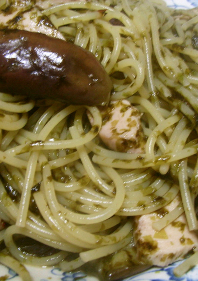 鶏ささみとのりの和風パスタ-レシピのメイン写真