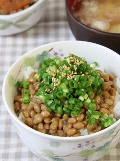 オリーブネギと納豆卵かけご飯-レシピのメイン写真