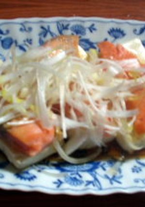 豆腐と鮭のレンジ蒸し-レシピのメイン写真