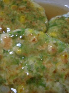 とうもろこしで食物繊維ハンバーグ!-レシピのメイン写真