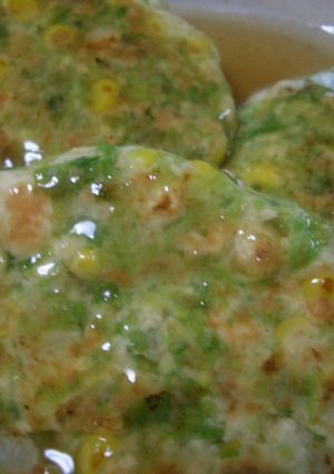 とうもろこしで食物繊維ハンバーグ！-レシピのメイン写真