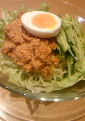 ヘルシー☆ほとんど豆腐ジャージャー麺♪-レシピのメイン写真