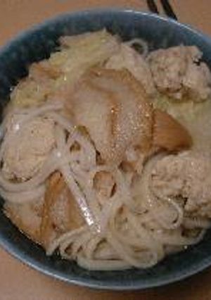 鶏団子うどん-レシピのメイン写真