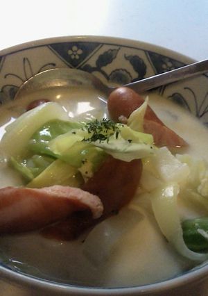 簡単☆ゴロゴロ野菜のミルクスープ煮-レシピのメイン写真