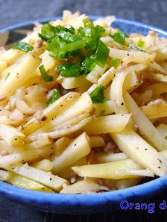 焼き豚の煮汁deじゃがミンチ炒め-レシピのメイン写真