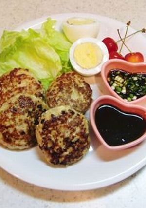 ポン酢でサッパリ☆木綿豆腐のつくねバーグ-レシピのメイン写真