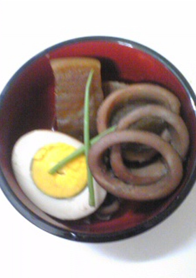 おばあちゃんの田舎風大根とイカの煮物♪-レシピのメイン写真