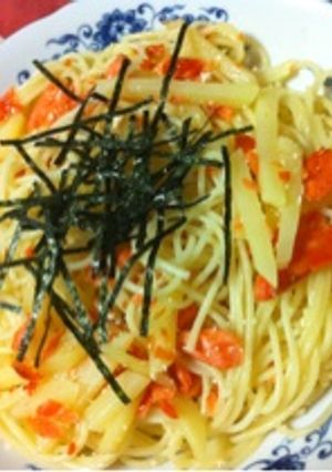 鮭ジャガタラコパスタ-レシピのメイン写真