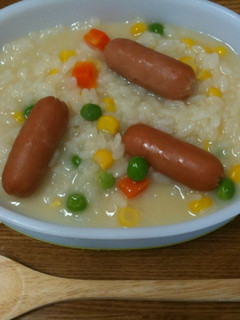 朝食に♪簡単♪あっさりチーズリゾット-レシピのメイン写真