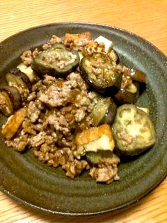 なすと挽き肉の甘辛炒め-レシピのメイン写真