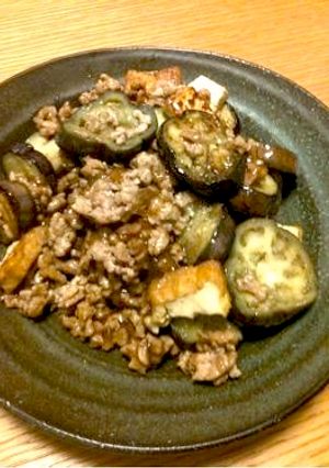 なすと挽き肉の甘辛炒め-レシピのメイン写真