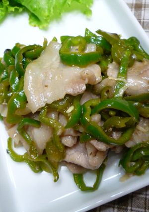 豚肉とピーマンの梅ダレ炒め-レシピのメイン写真