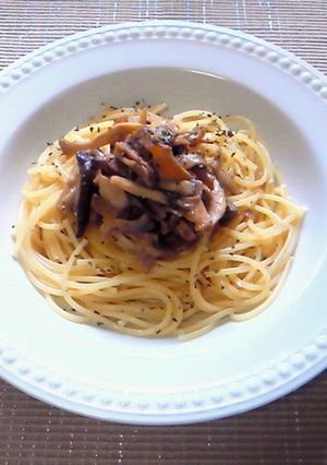 3種類のきのこ和風パスタ-レシピのメイン写真