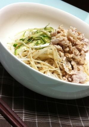 冷しゃぶ♡ぶっかけ胡麻ソーメン♡-レシピのメイン写真