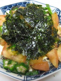 夏ごはん 豆腐と野菜丼-レシピのメイン写真