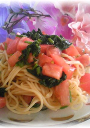 簡単☆さっぱりトマトの冷製パスタ-レシピのメイン写真