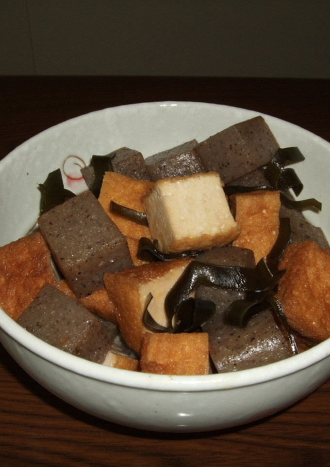 こんにゃくと厚揚げの煮物-レシピのメイン写真