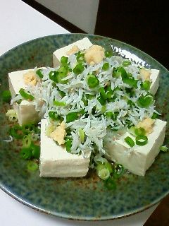 塩しらす豆腐 生姜醤油添え-レシピのメイン写真