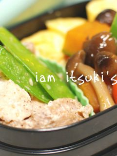 ≪お弁当に≫レンジ蒸し鶏のゴマドレ和え-レシピのメイン写真