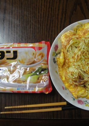 簡単！あん入りワンタン焼そば-レシピのメイン写真