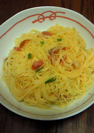超適当☆生ハムの冷製パスタ-レシピのメイン写真
