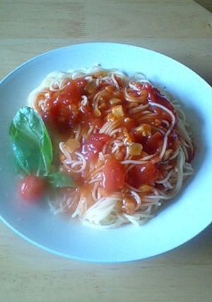 自家菜園パスタ-レシピのメイン写真