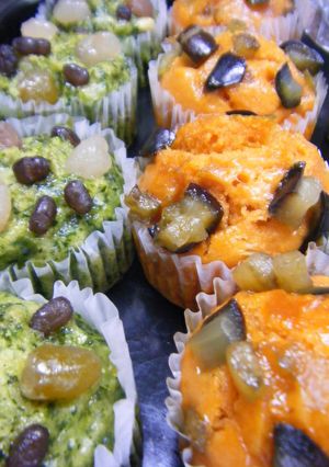 野菜蒸しパン(トマト/ほうれんそう)-レシピのメイン写真