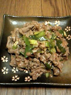 九条ねぎと牛肉のオイスターソース炒め-レシピのメイン写真