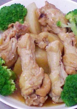 圧力鍋で鶏手羽元と大根の煮物-レシピのメイン写真